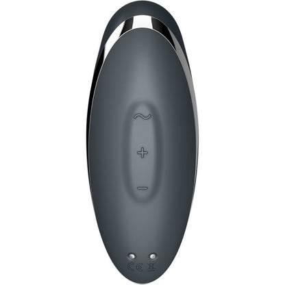 SATISFYER - TAP &amp; CLIMAX 2 VIBRATOR AND STIMULATOR GRAY