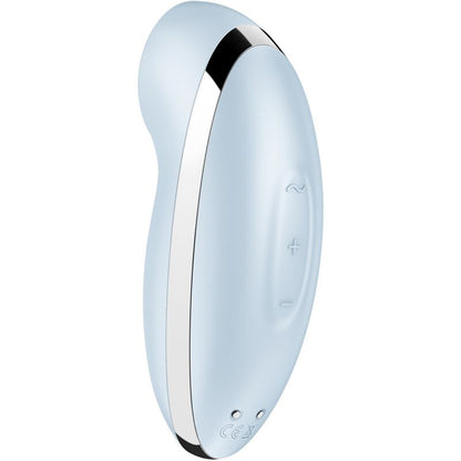 SATISFYER - TAP &amp; CLIMAX 2 VIBRATOR &amp; STIMULATOR BLUE