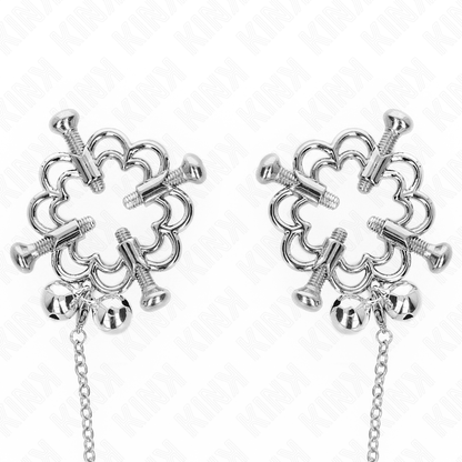 KINK - METAL FLOWER PINCERS WITH CHAIN
