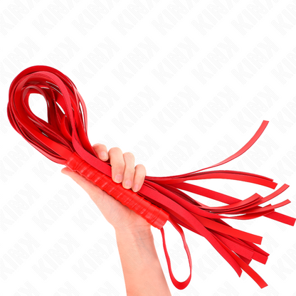 KINK - WHIP WITH SHORT RED HANDLE 70 CM
