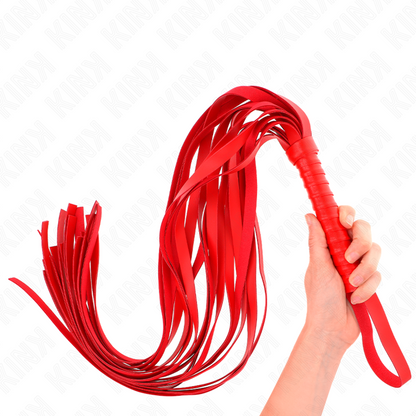 KINK - WHIP WITH SHORT RED HANDLE 70 CM