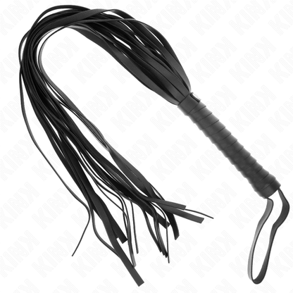 KINK - BLACK SHORT HANDLE LONG TAIL WHIP 70 CM