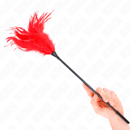 KINK - MULTIPLE RED TICKLING FEATHERS 45 CM