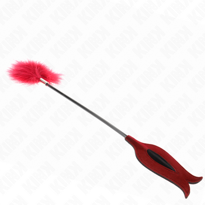 KINK - TICKLING FEATHERS WITH ROSE-SHAPED PADDLE 8 CM