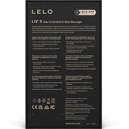 LELO - LIV™ 3 ESTIMULADOR PUNTO G AZUL