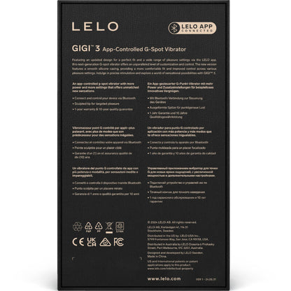 LELO - GIGI™ 3 VIBRADOR PUNTO G AZUL
