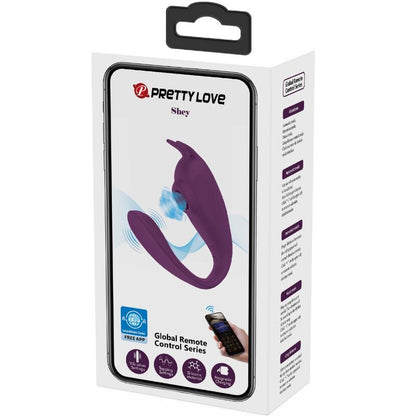 PRETTY LOVE - ESTIMULADOR Y VIBRADOR SHEY APLICACIÓN GRATUITA LARGA DISTANCIA VIOLETA