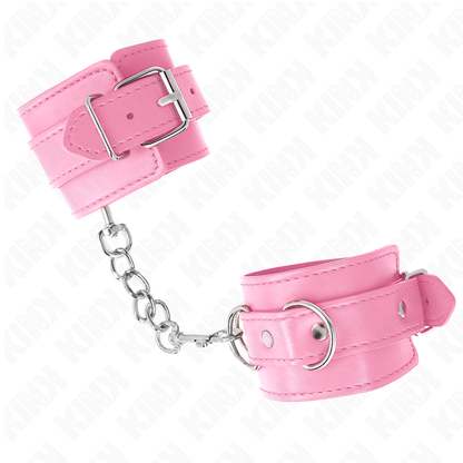KINK - ADJUSTABLE PINK SIMPLE WRIST 20-23 CM X 5.5 CM