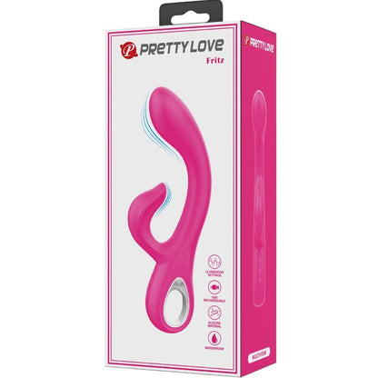 PRETTY LOVE - VIBRADOR FRITZ RABBIT 12 VELOCIDADES ROSA