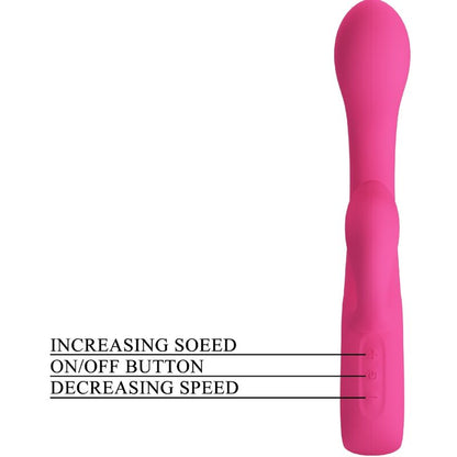 PRETTY LOVE - VIBRADOR FRITZ RABBIT 12 VELOCIDADES ROSA
