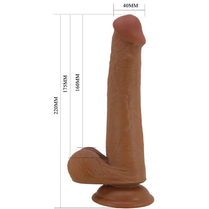PRETTY LOVE - DILDO REALISTA ALTO 22 CM MARRÓN