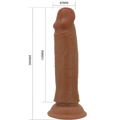 PRETTY LOVE - QUENTIN DILDO REALISTA 18 CM MARRÓN