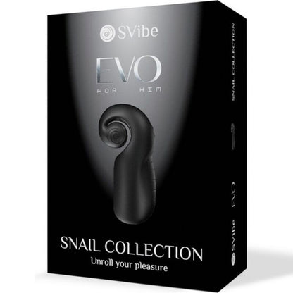 SNAIL VIBE - EVO FOR HIM MALE MASTURBATOR SLIDE N ROLL BLACK