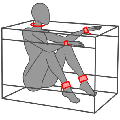 SECRET DOME - KINK CLUB LA NICHE CABIN PRETO E VERMELHO