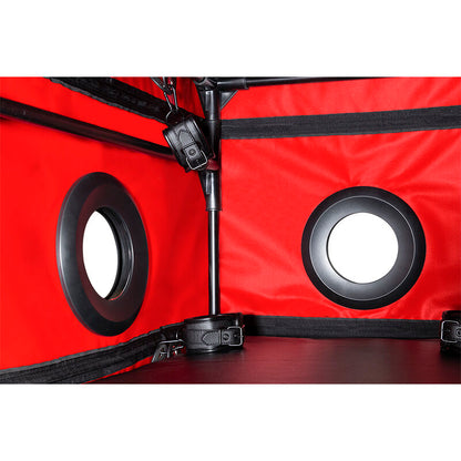 SECRET DOME - KINK CLUB LA NICHE CABIN PRETO E VERMELHO