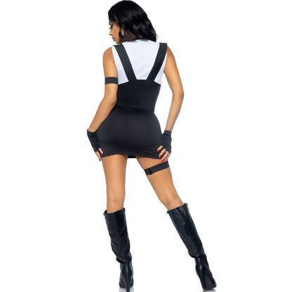 LEG AVENUE - SEXY SWAT COSTUME OFFICIAL BLACK S/M