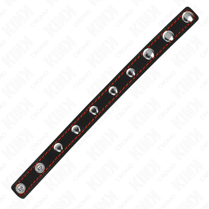 KINK - LEATHER COCK RING WITH SPIKES 21.5 X 1.6 CM