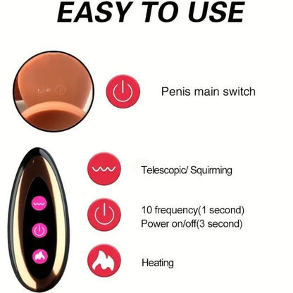 ARMONY - DILDO REALISTA VIBRATORIO RECARGABLE