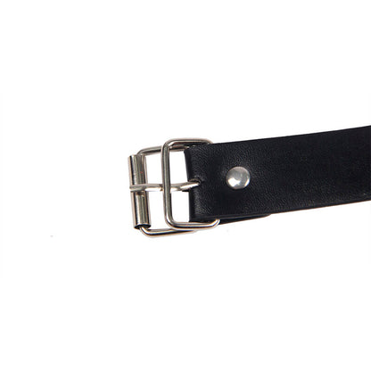 SUBBLIME - 953720 BONDAGE LEATHER STRAPS BREAST CLAMPS BLACK ONE SIZE