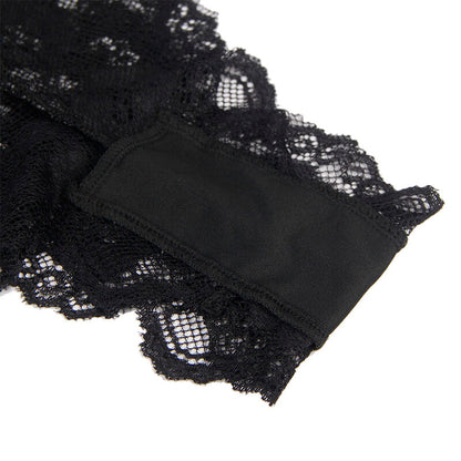 SUBBLIME - 930882 SEXY BLACK RUFFLED BODYSUIT L/XL