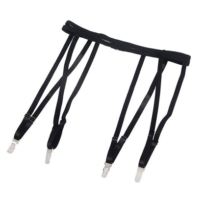 SUBBLIME - 954147 BLACK BODYSUIT WITH GARTER BELT S/M