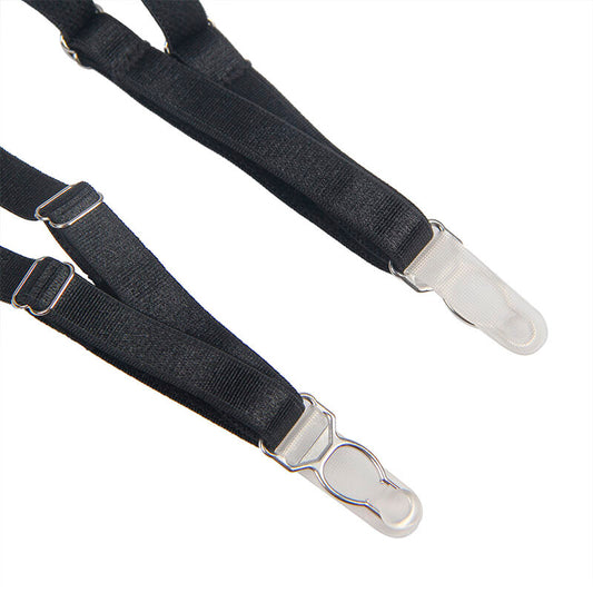 SUBBLIME - 954147 BLACK BODYSUIT WITH GARTER BELT S/M