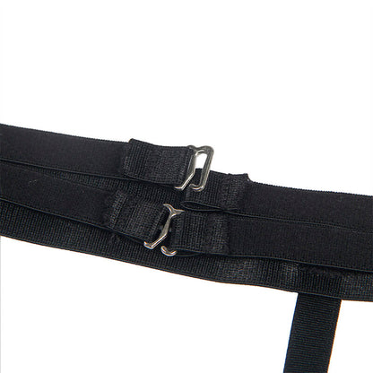 SUBBLIME - 954147 BLACK BODYSUIT WITH GARTER BELT S/M