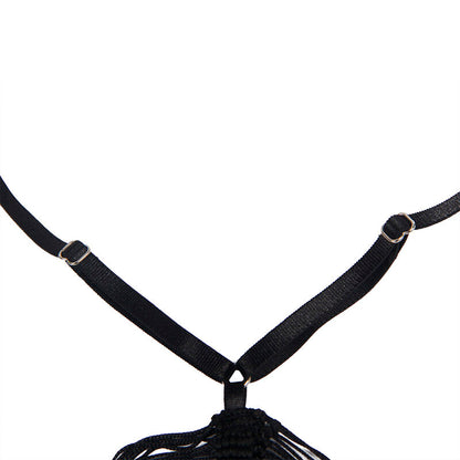 SUBBLIME - 954239 BLACK STRAP DRESS + THONG L/XL