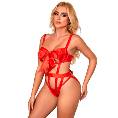 SUBBLIME - 954468 BODY SEXY CALADO WITH LAZO ROJO S/M