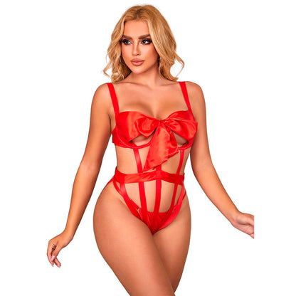 SUBBLIME - 954468 BODY SEXY CALADO WITH LAZO ROJO S/M