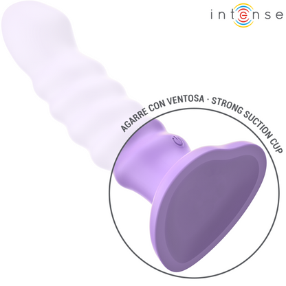 INTENSE - BRENDA VIBRADOR TALLA M DISEÑO ESPIRAL 10 VIBRACIONES MORADO CONTROL REMOTO