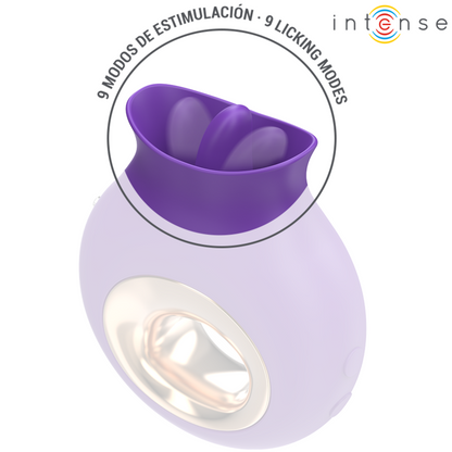 INTENSE - TULI CLITORAL STIMULATOR 9 VIBRATIONS AND 9 OSCILATIONS PURPLE