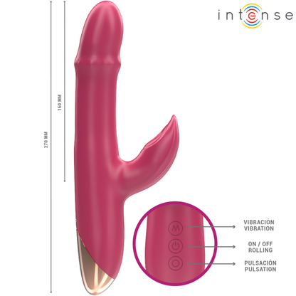 INTENSE - CHLOE MULTIFUNCTIONAL 3-IN-1 VIBRATOR RED