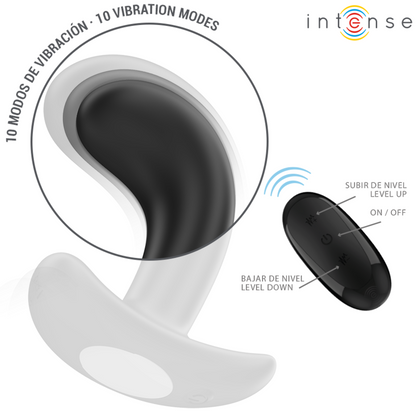 INTENSE - CHANDLER ANAL PLUG 10 VIBRACIONES NEGRO MANDO A DISTANCIA