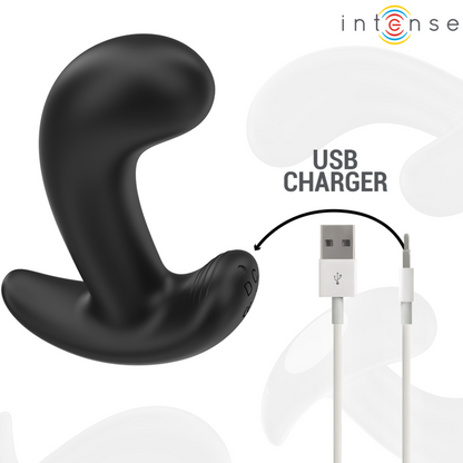 INTENSE - CHANDLER ANAL PLUG 10 VIBRACIONES NEGRO MANDO A DISTANCIA