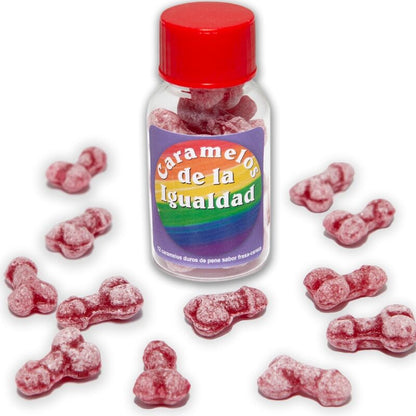 DIABLO PICANTE - 12 STRAWBERRY/CHERRY PENIS-SHAPED CANDIES