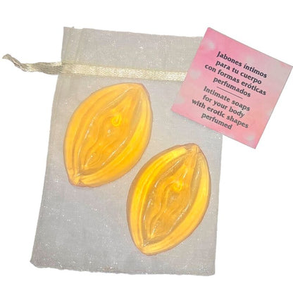 DIABLO PICANTE - 2 YELLOW VAGINA-SHAPED SCENTS