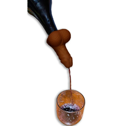 DIABLO PICANTE - WINE DECANTER IN THE SHAPED OF A MULATTO PENIS