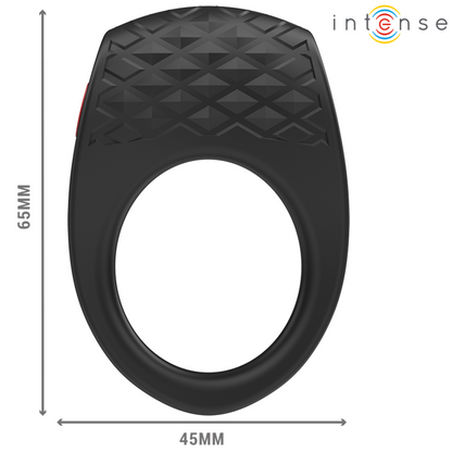 INTENSE - CLOVER VIBRADOR ANEL PENIS 10 VIBRAÇÕES PRETO