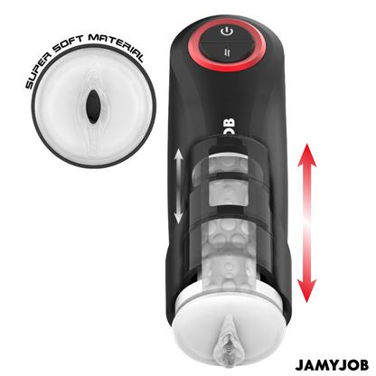 JAMYJOB - MASTURBADOR AUTOMÁTICO DE VAGINA POR GRAVEDAD 5 MODOS DE SUCCIÓN