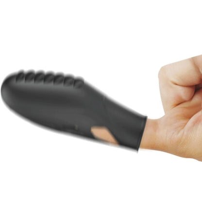 PRETTY LOVE - BLACK SILICONE FINGER VIBRATOR