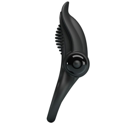 PRETTY LOVE - DOUBLE VIBRATING RING + CLITORAL STIMULATOR 10 VIBRATIONS BLACK