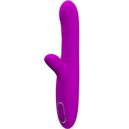 PRETTY LOVE - ANGELIQUE MULTIFUNCTION VIBRATOR + PURPLE CLITORAL STIMULATOR
