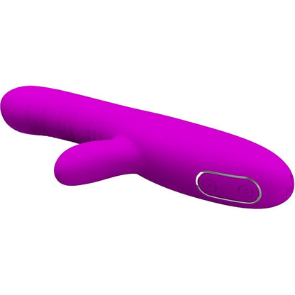 PRETTY LOVE - ANGELIQUE MULTIFUNCTION VIBRATOR + PURPLE CLITORAL STIMULATOR