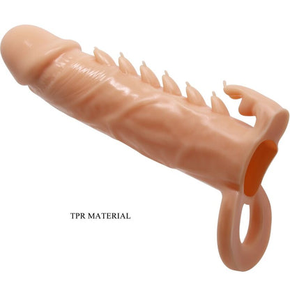 PRETTY LOVE - EMMIT PENIS SLEEVE + FLESH CLITORAL STIMULATOR