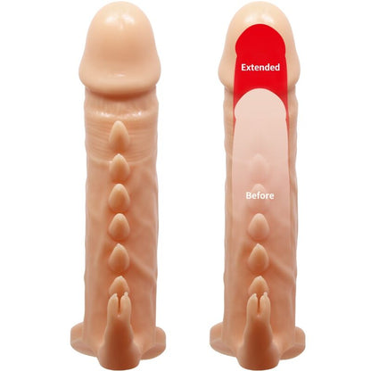 PRETTY LOVE - EMMIT PENIS SLEEVE + FLESH CLITORAL STIMULATOR