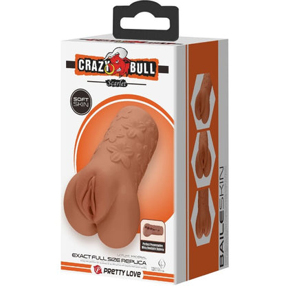 CRAZY BULL - SCARLET VAGINA AND ANUS DESIGN WITH FLESH FLOWERS