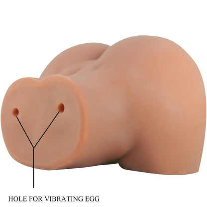 CRAZY BULL - VIBRADOR MILA BUTT COM VAGINA REALISTA E ÂNUS CONTROLE DE CARNE REMOTO