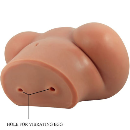 CRAZY BULL - LUNA VIBRADOR BUTT COM VAGINA REALISTA E ÂNUS CONTROLE DE CARNE REMOTO