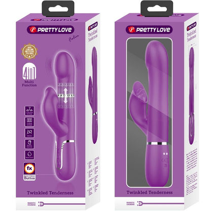 PRETTY LOVE - 4-IN-1 PURPLE MULTIFUNCTIONAL VIBRATOR AND STIMULATOR